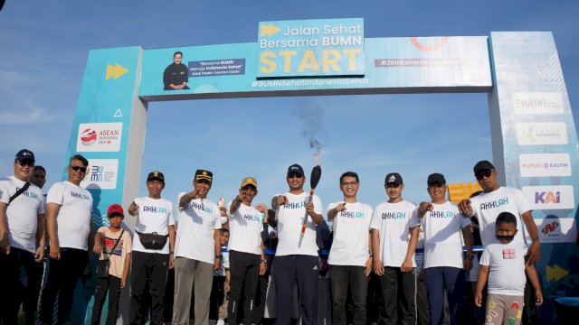 Meriahkan HUT Ke-25 Kementrian BUMN, Pupuk Kaltim Gelar Jalan Sehat di Kabupaten Sinjai