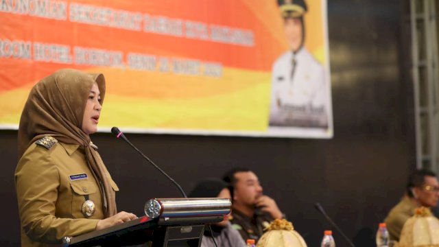 Wakil Wali Kota Makassar Fatmawati Rusdi membuka kegiatan High Level Meeting Tim Pengendalian Inflasi Daerah (TPID) Makassar/Ist