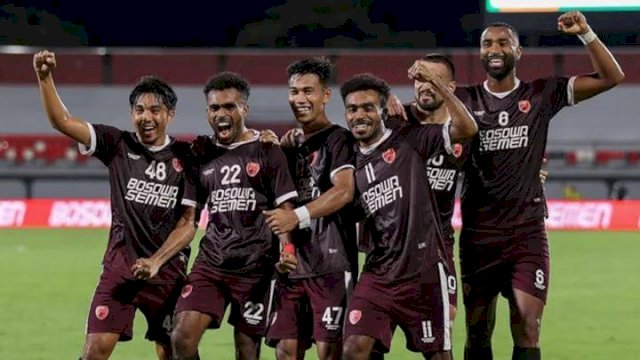 Skuad PSM Makassar berhasil mengunci gelar juara liga 1. (Ist)