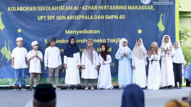Semarak Ramadan Kolaborasi&nbsp; Sekolah Islam Al - Azhar Hertasning Makassar, UPT SPF SDN Aroeppala dan SMPN 40, berlangsung meriah.