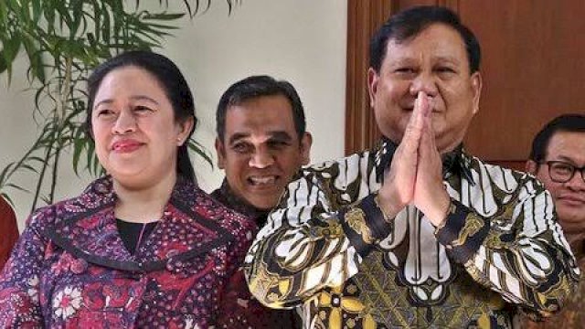 Puan Maharani dan Prabowo Subianto. Foto: dok merdeka