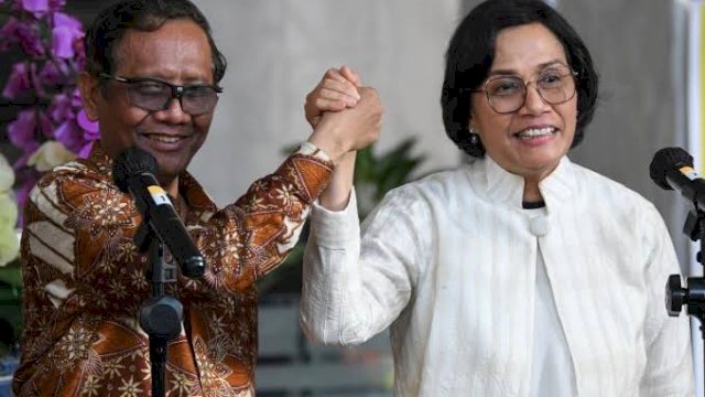 Mahfud MD dan Sri Mulyani. Foto: ist