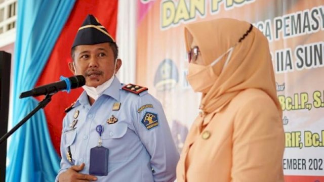 Kalapas Narkotika kelas ll Sungguminasa Gowa,  Andi Muhammad Syarif. (Ist)
