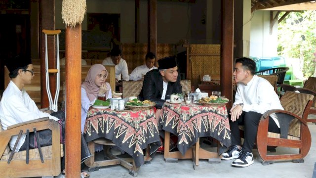 Capres dari PDIP Ganjar Pranowo Sarapan Bareng Gibran (int)