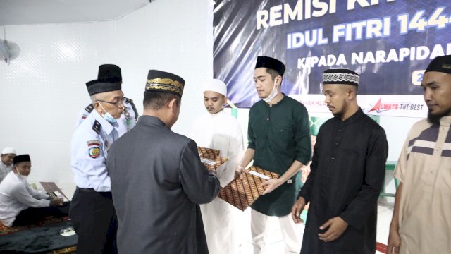 Sebanyak 313 Warga Binaan Pemasyarakatan di Lapas Kabupaten Bulukumba, Sulawesi Selatan, terima remisi khusus Idul Fitri. (IST)