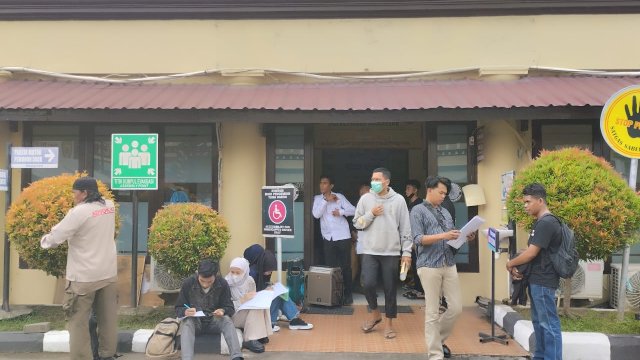 Pengurusan SKCK yang membludak jelang Pileg 2024 (Portal Media/Aldy)
