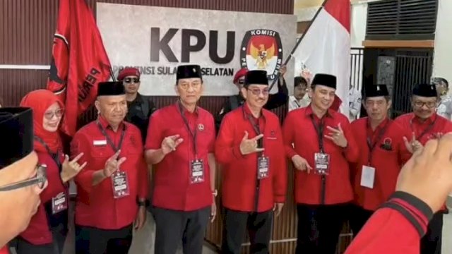Pendaftaran Bacaleg PDIP Sulsel.