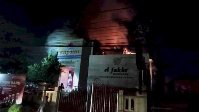 Sekolah Tahfidzul Qur'an Markaz Hijrah Indonesia (STQ-MHI) kembali terbakar pada Kamis malam (18/5/2023)(Portal Media/Aldy) 