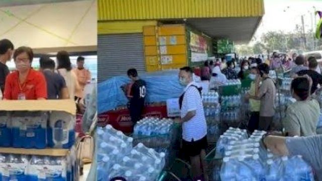 Gegara Bendungan Rusak, Warga Malaysia Alami 'Panic Buying'