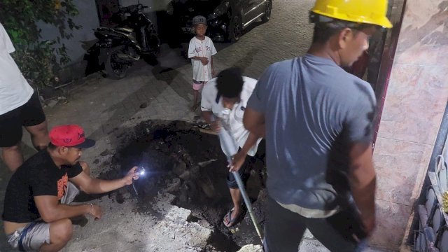 Gercep Tangani Pipa Bocor di Manggala, PDAM Banjir Pujian