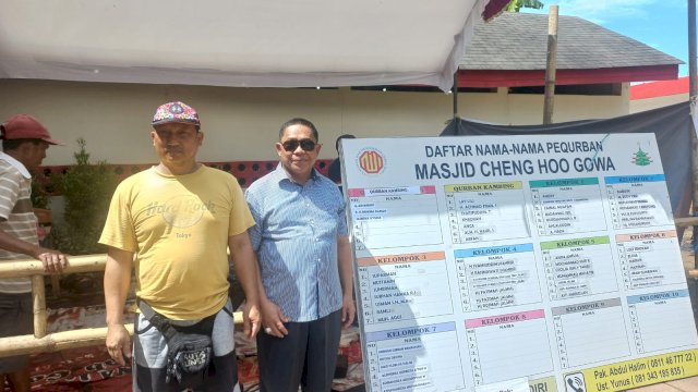 Masjid Cheng Hoo Hertasning Qurban 7 Sapi dan 12 Kambing