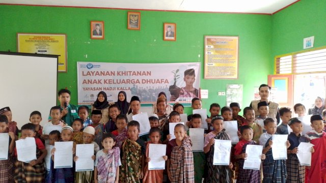 Sebanyak 225 Anak Ikut Khitanan Massal Gratis yang Digelar Yayasan Hadji Kalla 