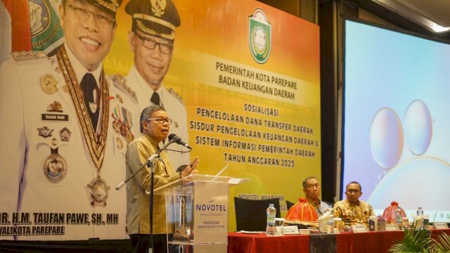 Buka Sosialisasi Dana Transfer, Ini Harapan Wali Kota Parepare Kepada Seluruh Jajarannya 