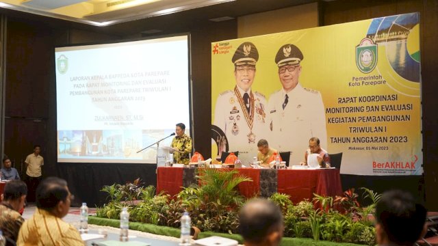 Monev I Parepare Terungkap, DLH dan BKD Parepare Capaian Kinerja dan Realisasi Tertinggi