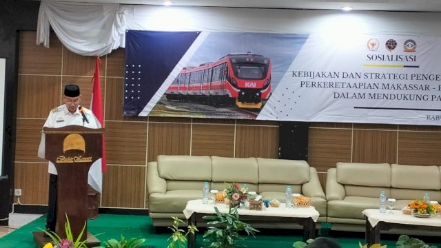 Hadiri Sosialisasi Perkeretaapian Makassar--Parepare, Ini Harapan Pemkot Parepare 