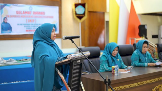 Erna Rasyid Taufan Sambut Kehadiran Tim SMEP PKK Sulsel Gelar Evaluasi Program PKK