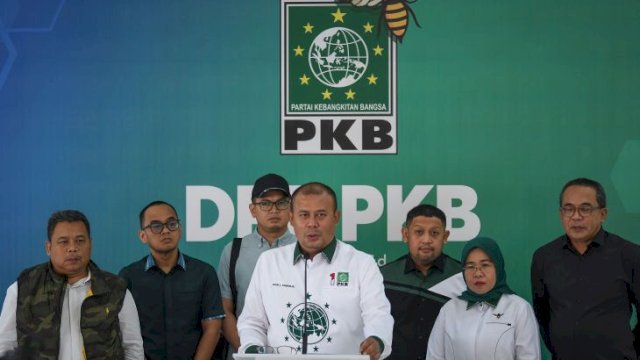 Panitia Harlah ke-25 PKB, tampak Ketua Panitia Cucun Ahmad Syamsurijal di kantor PKB, Jakarta, Kamis (20/7/2023)/INT