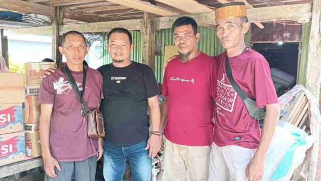 Kebakaran di Ceddie Parepare, Putra Wawali Parepare Salurkan Bantuan