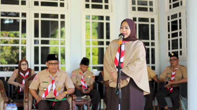 Ketua Kwarcab Parepare Lepas Kontingen ke Raihmuna Nasional 12