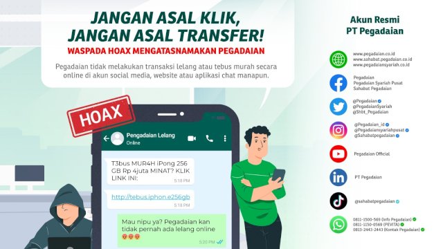 Pegadaian: Hati-hati Penipuan Modus Lelang dan Tebus Barang Murah