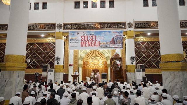 Gerakan budaya mengaji yang diinisiasi oleh Pemprov Sulsel di Kabupaten Wajo/Ist