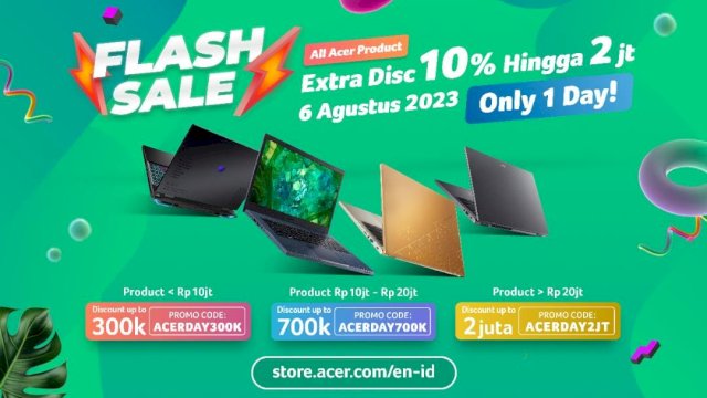 Acer Day 2023 Tawarkan Beragam Promo hingga Luncurkan Laptop Edisi Baru