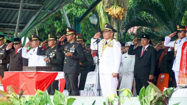 Upacara HUT RI ke-78 di Parepare Penuh Khidmat, Paskibraka Bentuk Formasi TP