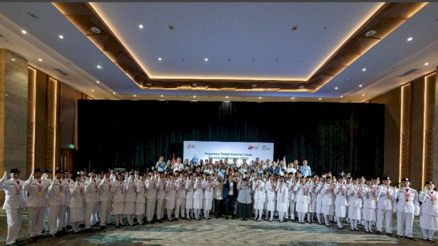 Pegadaian Apresiasi Paskibraka Pusat, Serahkan Rp291 Juta Tabungan Emas