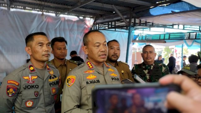 Kapolrestabes Makassar Kombes Pol Mokhamad Ngajib saat memberikan keterangan pers kepada awak media/Ist