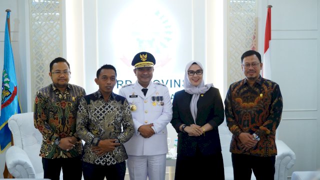  Penjabat Gubernur Sulsel, Bahtiar, saat melakukan kunjungan silaturahmi ke DPRD Sulsel, Rabu, 6 September 2023/Ist