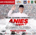 Jalan Gembira Bareng Anies dan Cak Imin akan Dihadiri 500 Ribu Peserta
