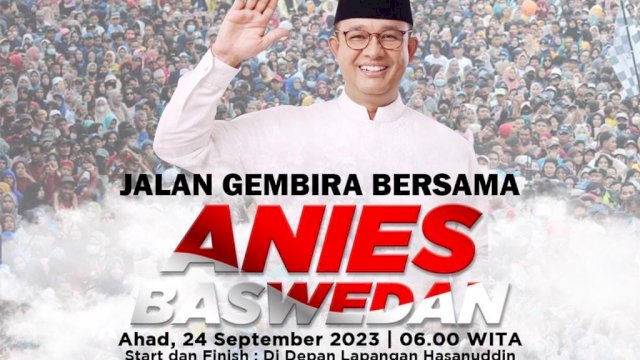 Jalan Gembira Bareng Anies dan Cak Imin akan Dihadiri 500 Ribu Peserta