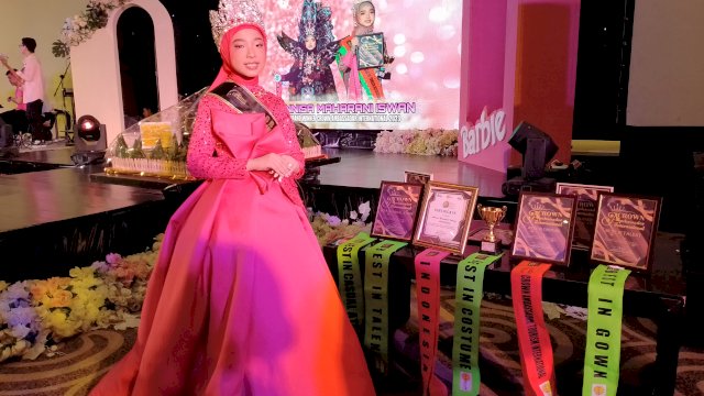 Bocah Asal Sulsel, Annisa&nbsp;Maharani Iswang Juarai Lomba Modeling di Filipina