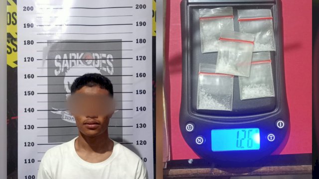 Pelaku pengedar narkoba jenis sahubyang berhasil diamankan Tim Sarkodes Satuan Narkoba Polres Bantaeng/Ist