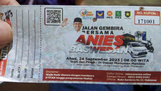H-2 Gerak Jalan Anies Baswedan, Pendaftar Online Membludak Hingga 50.000 Orang