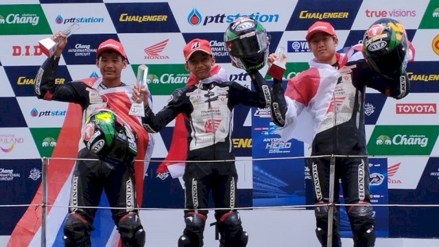 Pebalap Astra Honda Ungguli Tuan Rumah di Ajang Thailand Talent Cup 2023
