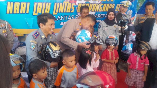 Satlantas Polres Parepare Rayakan Hari Jadi Lalulintas Bhayangkara ke-68 