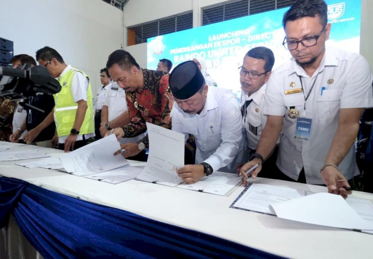 Teken Kesepakatan Bersama Penyediaan Angkutan Kargo Ekspor, Gowa Siap Ekspor Produk Unggulan