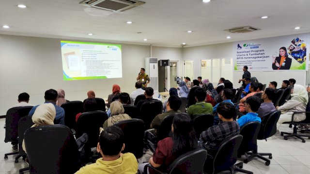 BPJS Ketenagakerjaan Makassar Sosialisasi MLT dan Program Sertakan