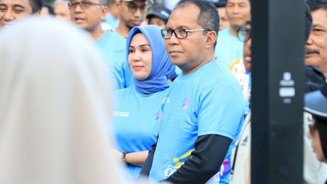 Wali Kota Danny Pomanto Ikut Ramaikan Pelepasan Fajar Fun Run 2023 di Karebosi