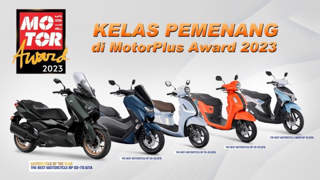 Yamaha Sebet Piala Terbanyak di Ajang Motor Plus Award 2023