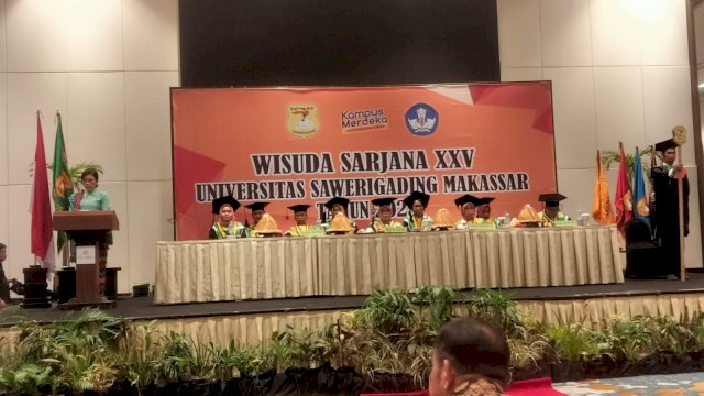 Universitas Sawerigading kembali melakukan Wisuda di Claro Hotel. Kamis, 26 Oktober/Ist