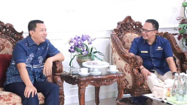 Bupati Kepulauan Selayar, H. Muh. Bali Ali saat menerima kunjungan Kepala Kantor Pelayanan Kekayaan Negara dan Lelang Makassar, Harmaji/Ist