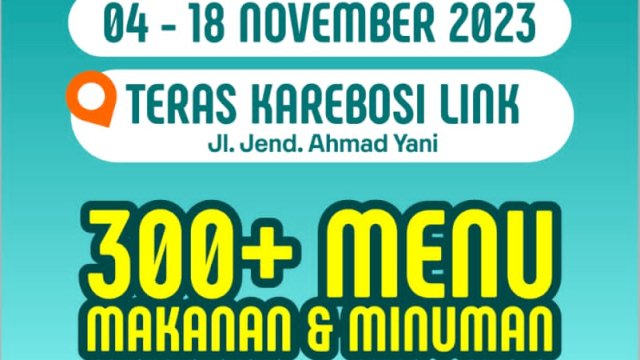 Yuk, Intip Keseruan Bazaar Kuliner dan Fashion di Teras Karebosi Makassar Mulai 4 November Mendatang