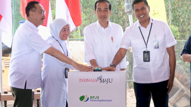 Presiden Jokowi  Groundbreaking Kantor BPJS Ketenagakerjaan di IKN