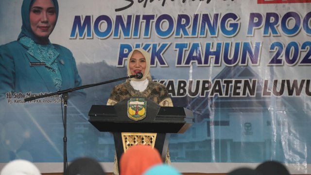 Silaturahim dan Monitoring Program PKK Tahun 2023 dilakukan di Kabupaten Luwu, Jumat, 3 November 2023, bertempat di Aula Rumah Jabatan Bupati Luwu.