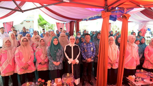 Ketua TP PKK Kota Makassar Indira Yusuf Ismail hadir langsung meninjau pelaksanaan kegiatan SMEP/Ist