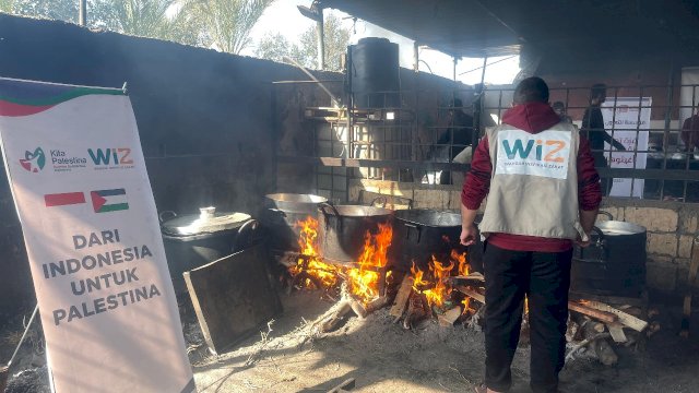 Bantu Distribusi Makanan ke Pengungsi, Laznas WIZ Kolaborasi KITA Palestina Buka Dapur Umum di Gaza