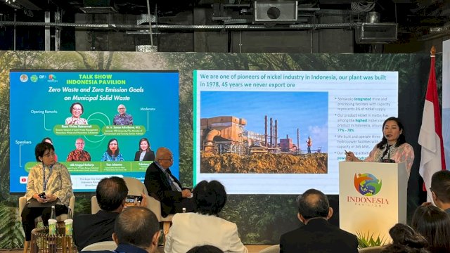 CEO PT Vale Bicara Penurunan Limbah dan Emisi pada Talkshow KHLK di COP-28 Dubai 