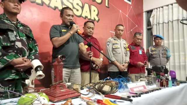 Kantor Wilayah (Kanwil) Kemenkumham Sulawesi Selatan (Sulsel) melakukan razia di Lapas Kelas 1 Kota Makassar,/Ist